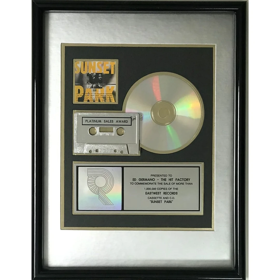 Sunset Park soundtrack RIAA Platinum Album Award