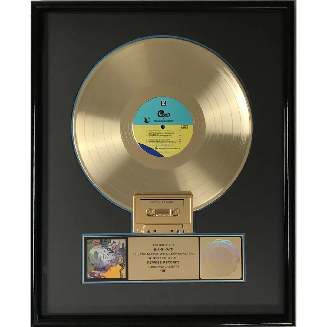 Chicago 19 RIAA Gold LP Award
