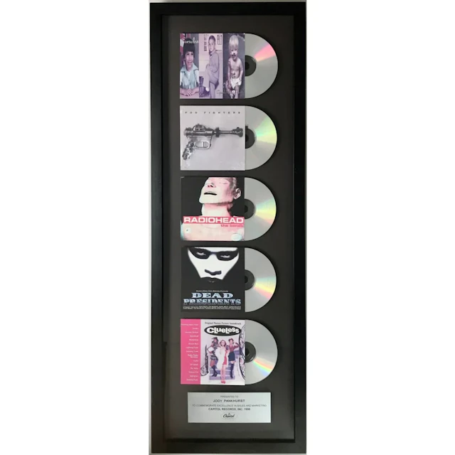 Capitol Records Foo Fighters, Radiohead, Everclear +2 Multi-Album Combo Award