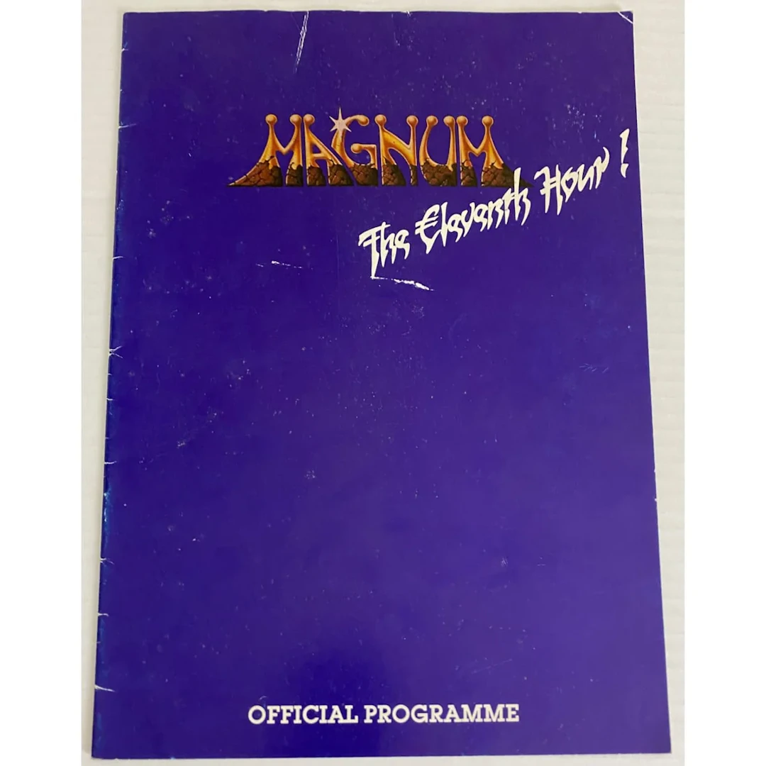 Magnum 1983 The Eleventh Hour Tour UK Program