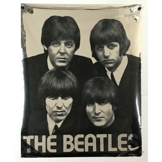 Beatles Mylar Poster 80s
