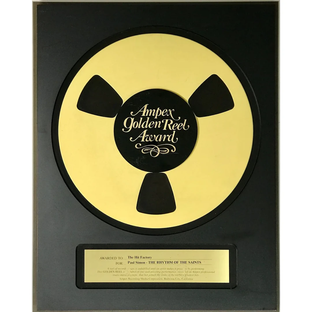 Paul Simon Rhythm Of The Saints album Ampex Golden Reel Award