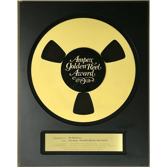 Paul Simon Rhythm Of The Saints album Ampex Golden Reel Award