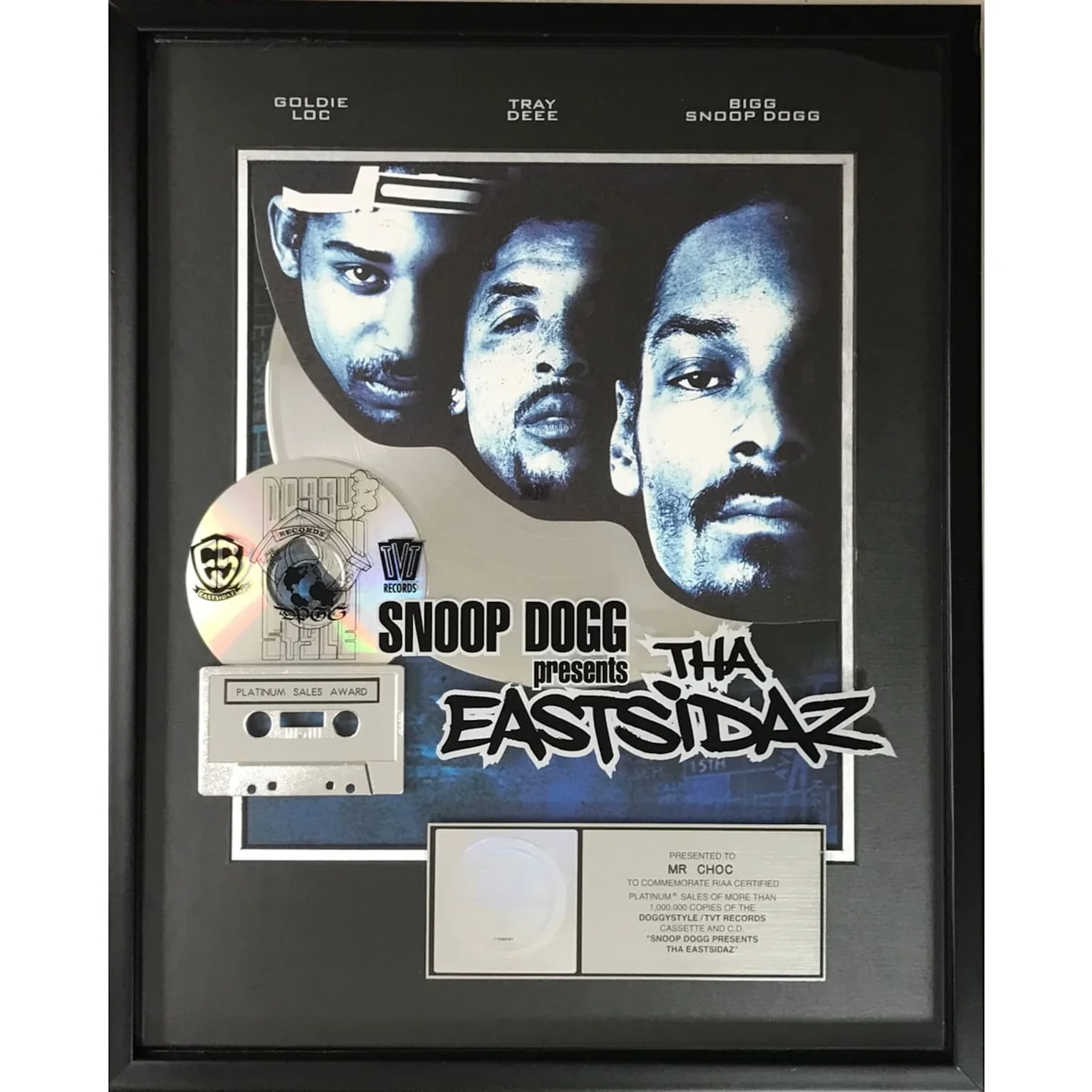 Snoop Dogg Presents Tha Eastsidez RIAA Platinum Album Award