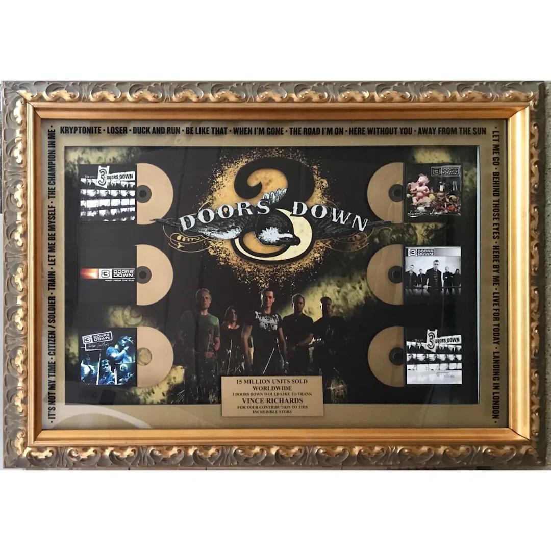 3 Doors Down 6 Album Combo Label 15M Award