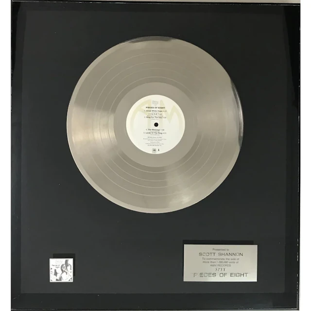 Styx Pieces Of Eight early 80s A&M Records Award