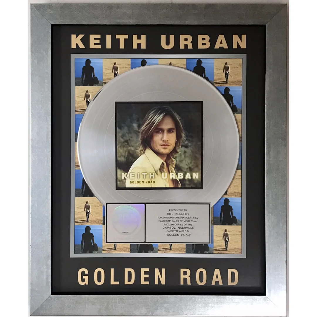 Keith Urban Golden Road RIAA Platinum Album Award