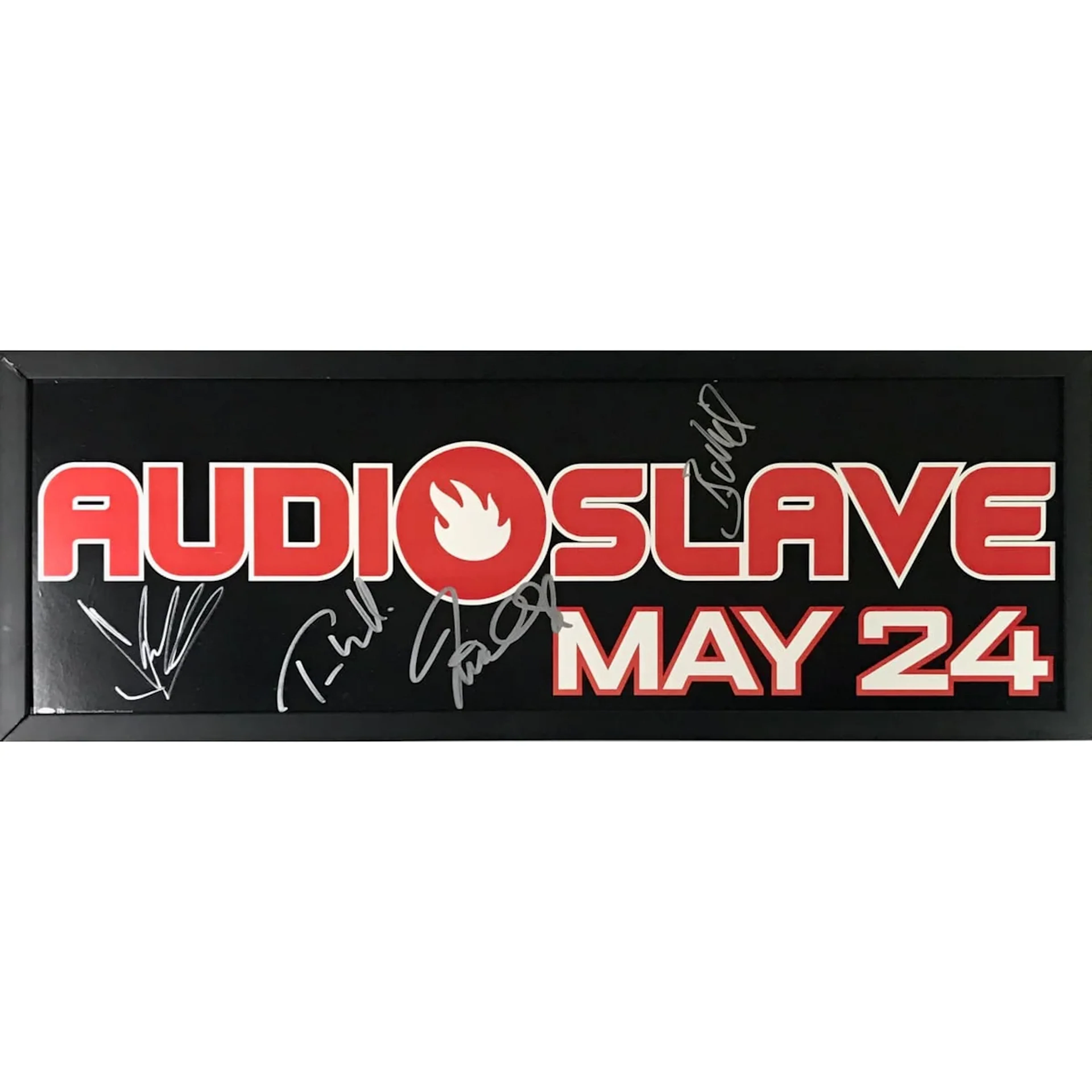 Audioslave Promo Poster Signed by Cornell, Morello, Commerford, Wilk