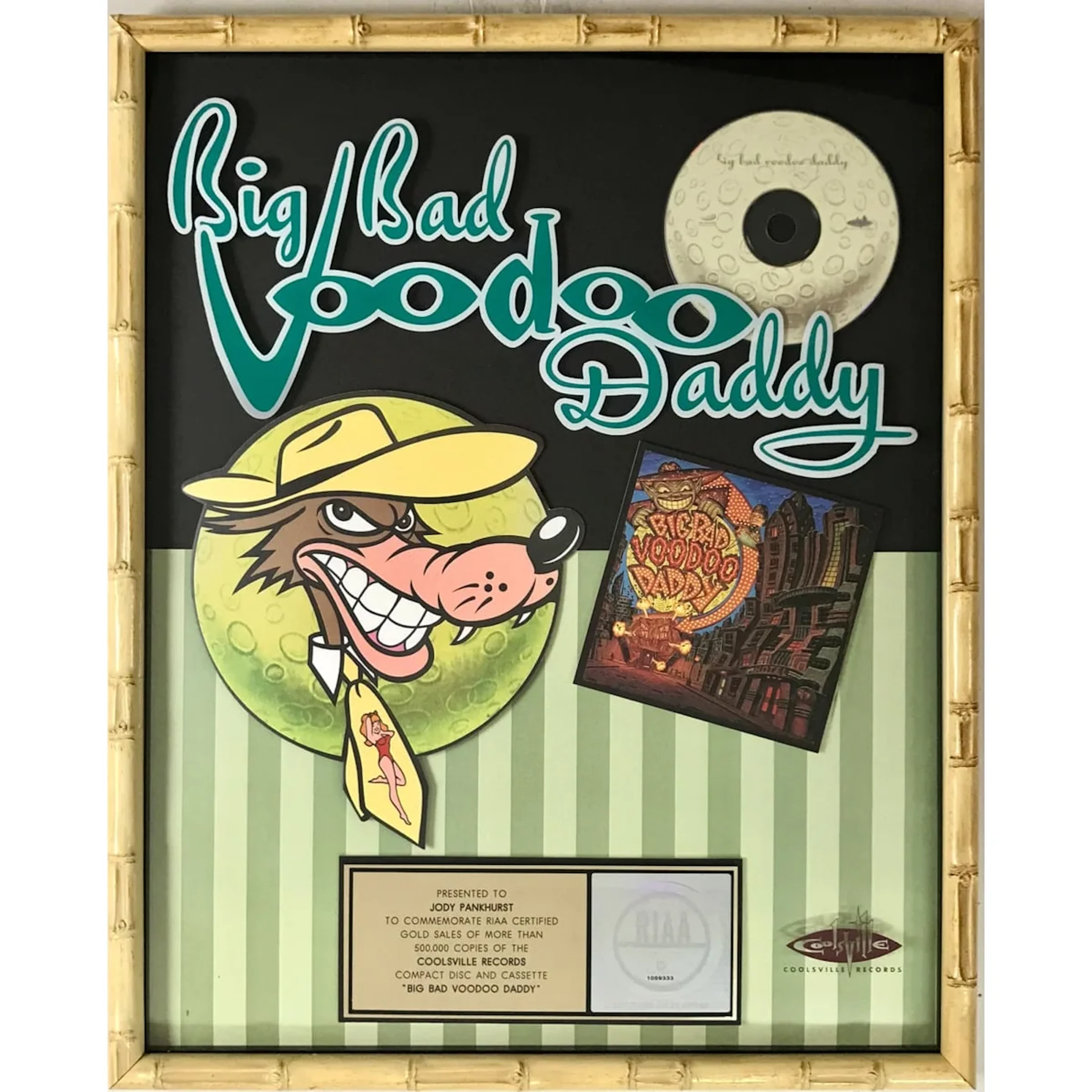 Big Bad Voodoo Daddy Americana Deluxe RIAA Gold Award