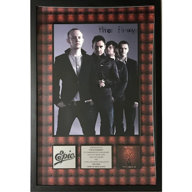 The Fray How To Save A Life Epic Records Album/Single Award