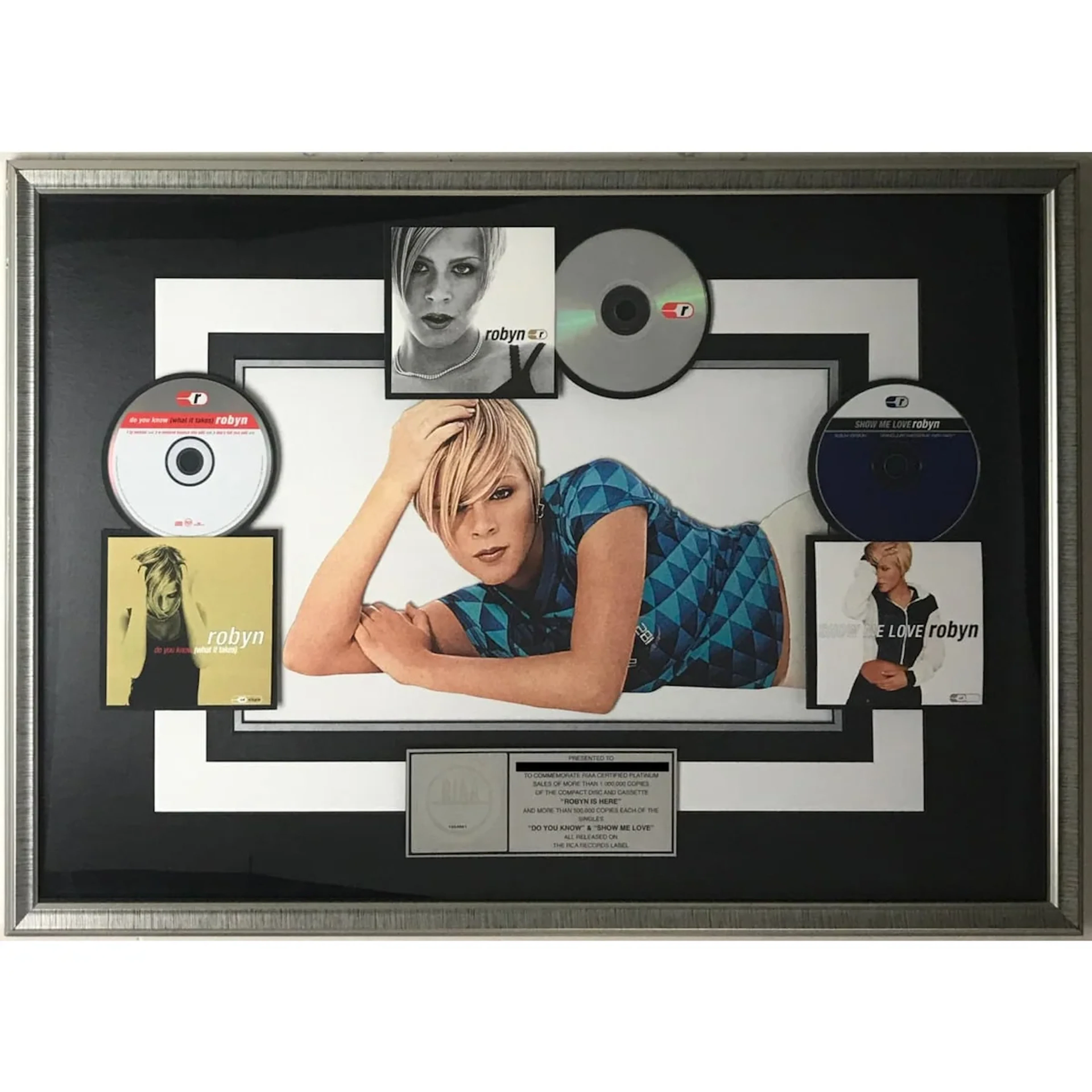 Robyn RIAA Platinum Album Award for Robyn Is Here + Singles