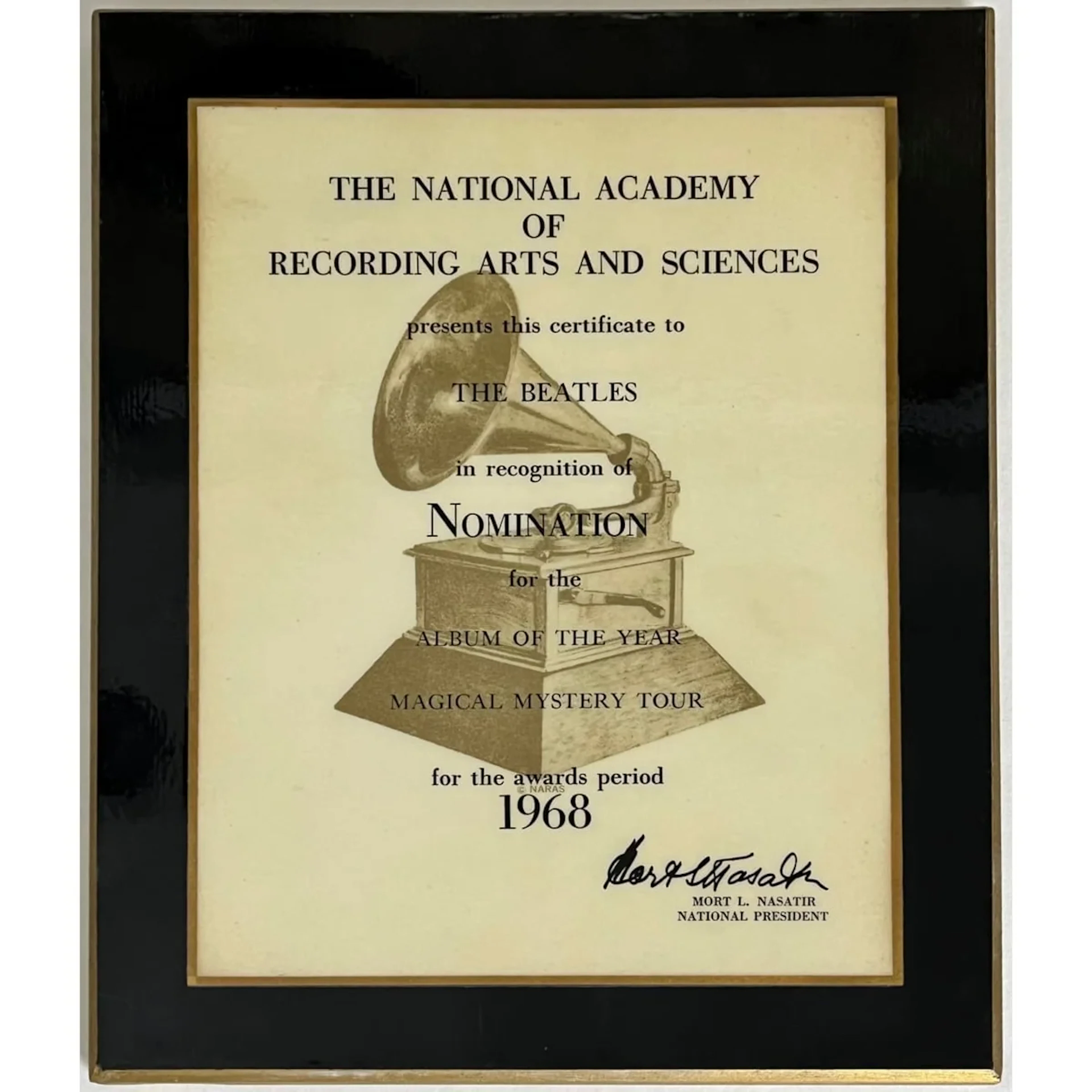 Beatles Magical Mystery Tour 1968 Grammy Album Of The Year Nomination
