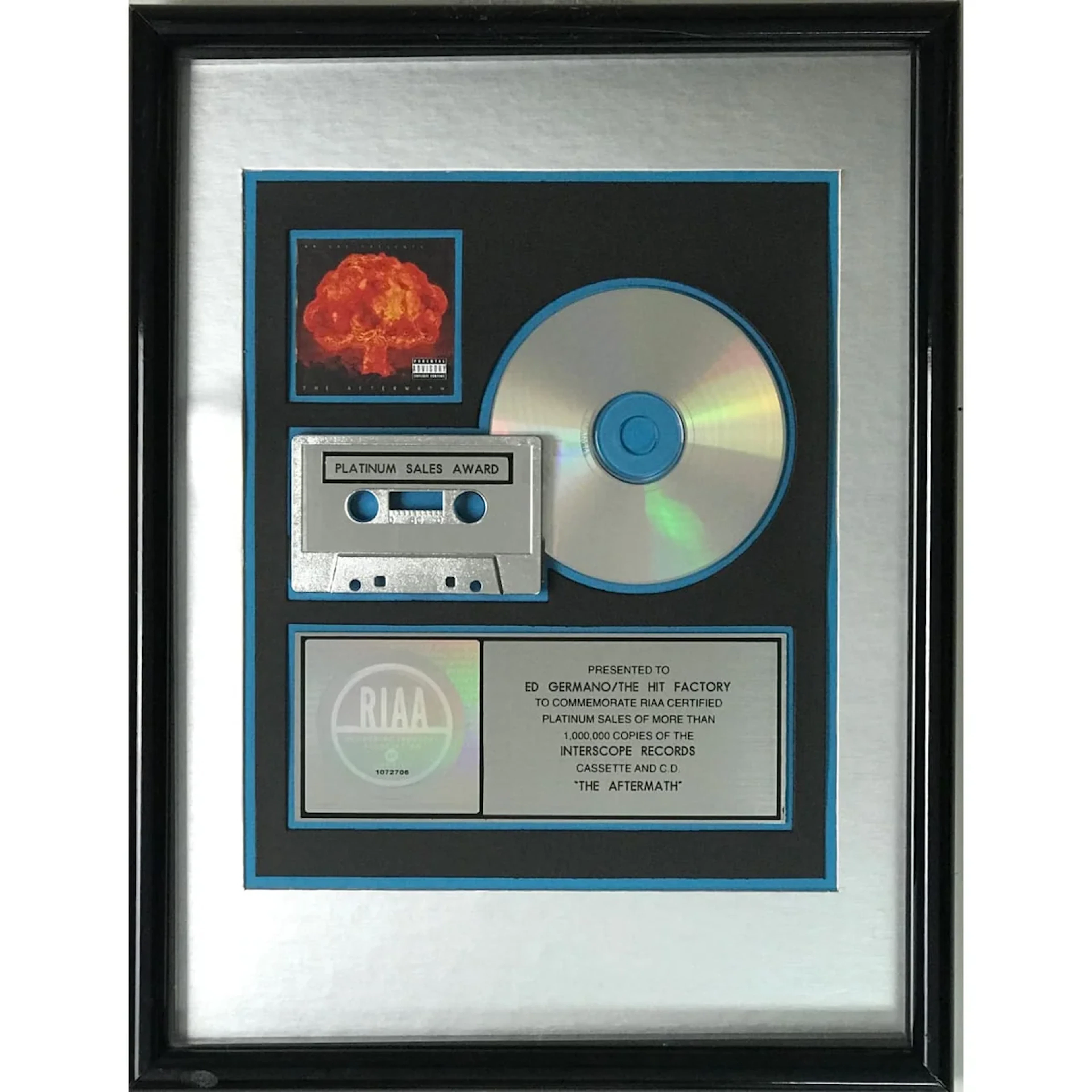 Dr. Dre Presents... The Aftermath RIAA Platinum Album Award