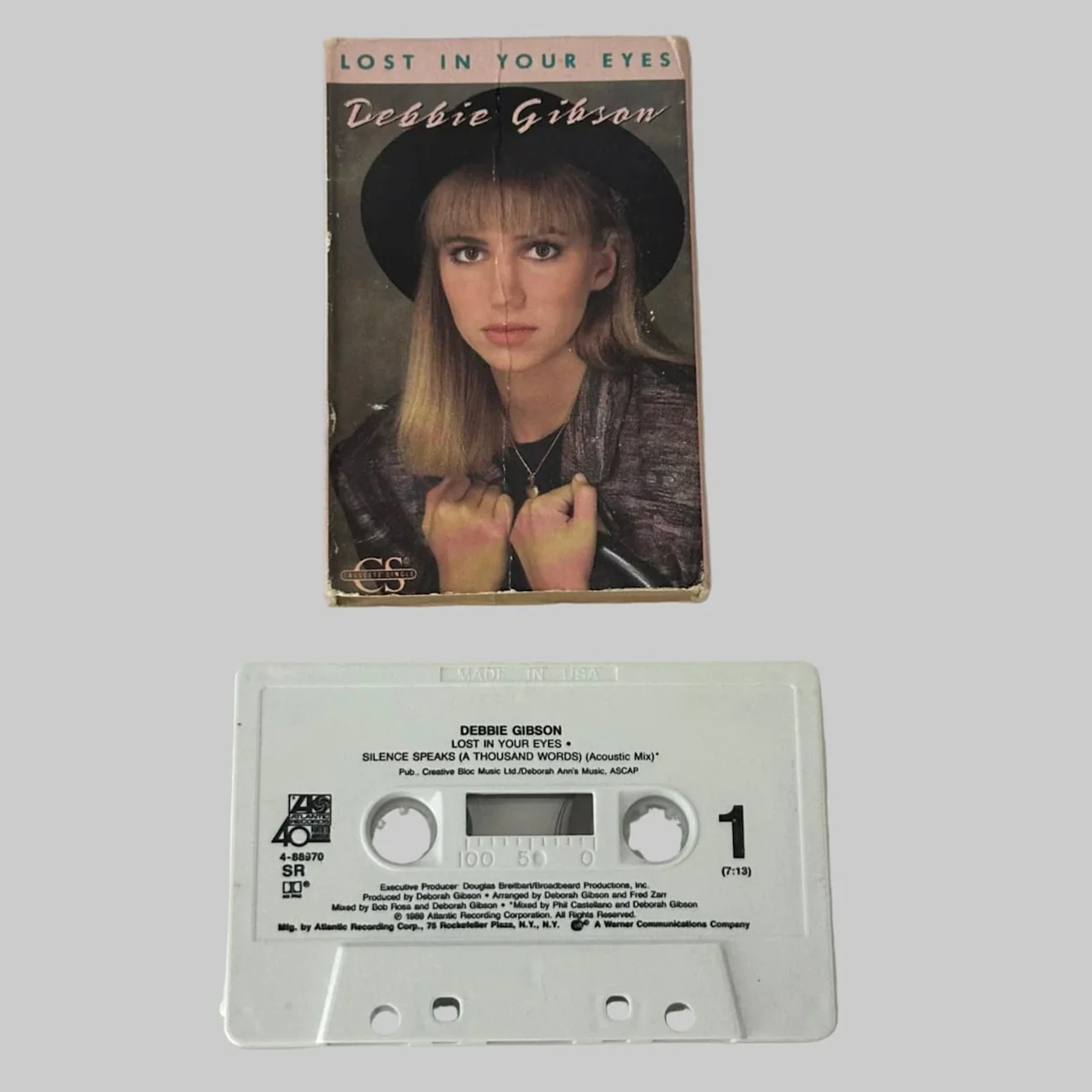 Debbie Gibson "Lost In Your Eyes" 1989 Cassette Single 7 4-88970