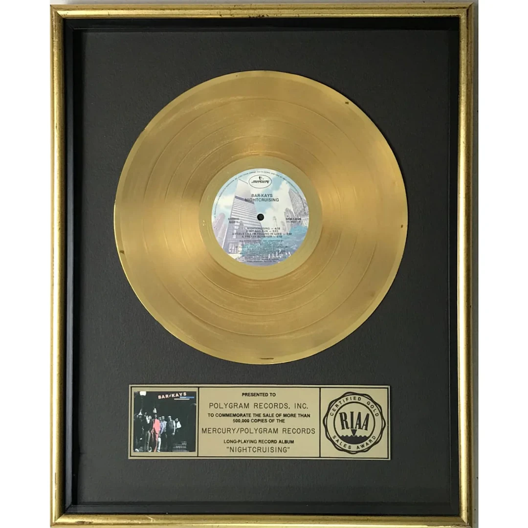 Bar-Kays Nightcruising RIAA Gold Album Award