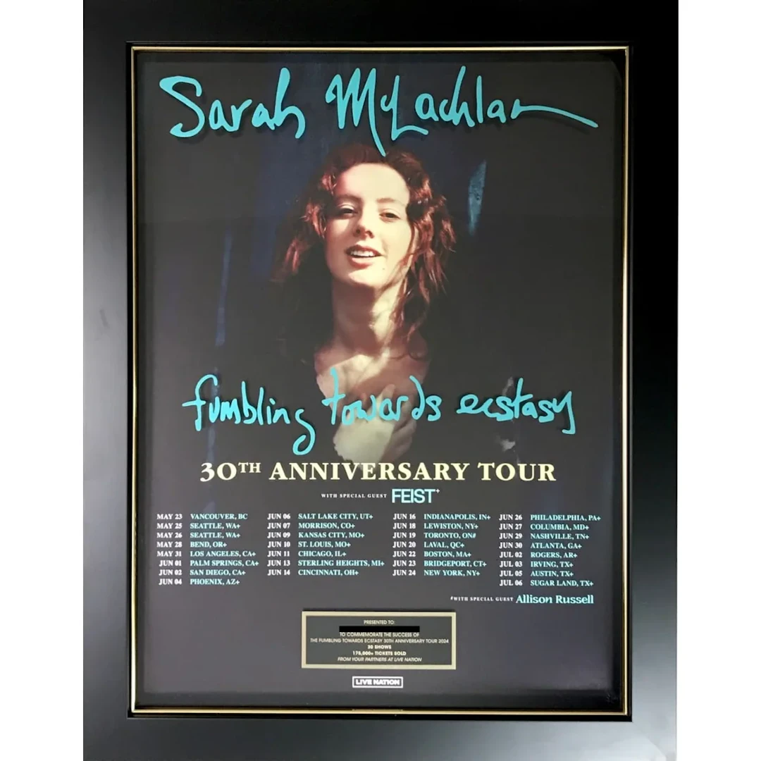 Sarah McLachlan 2024 "Fumbling Toward Ecstasy" Tour Award