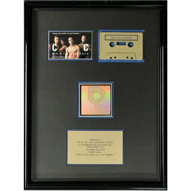 C+C Music Factory "Things That Make You Go Hmmmm..." RIAA Gold Single Award