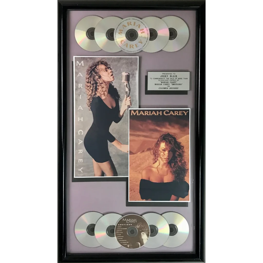 Mariah Carey Debut and Emotions Columbia Records Albums Award