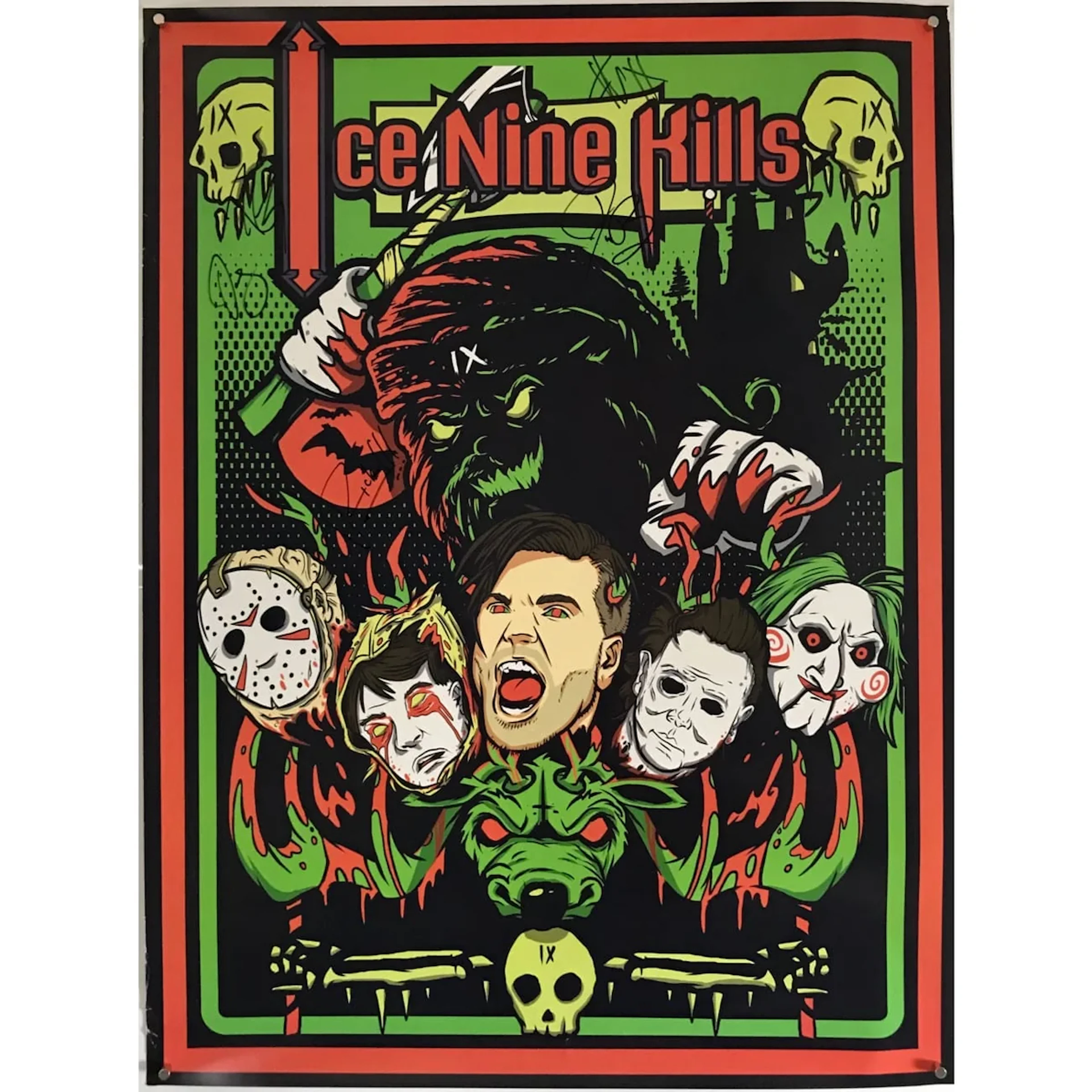 Ice Nine Kills Spencer Charnas +4 Signed Poster