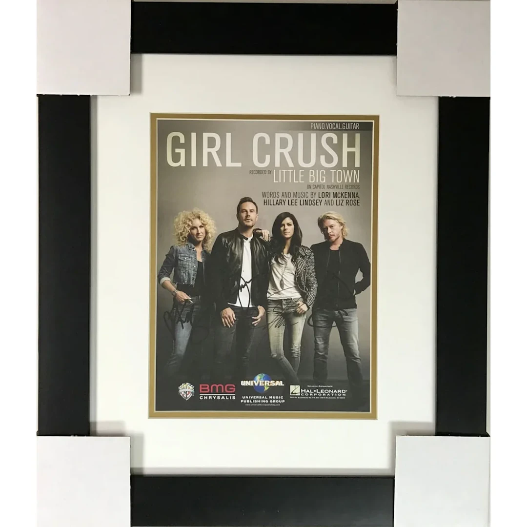 Little Big Town Signed "Girl Crush" Sheet Music