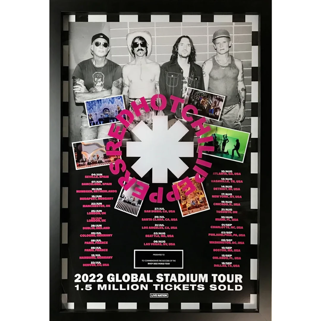 Red Hot Chili Peppers 2022 Global Stadium Tour Award