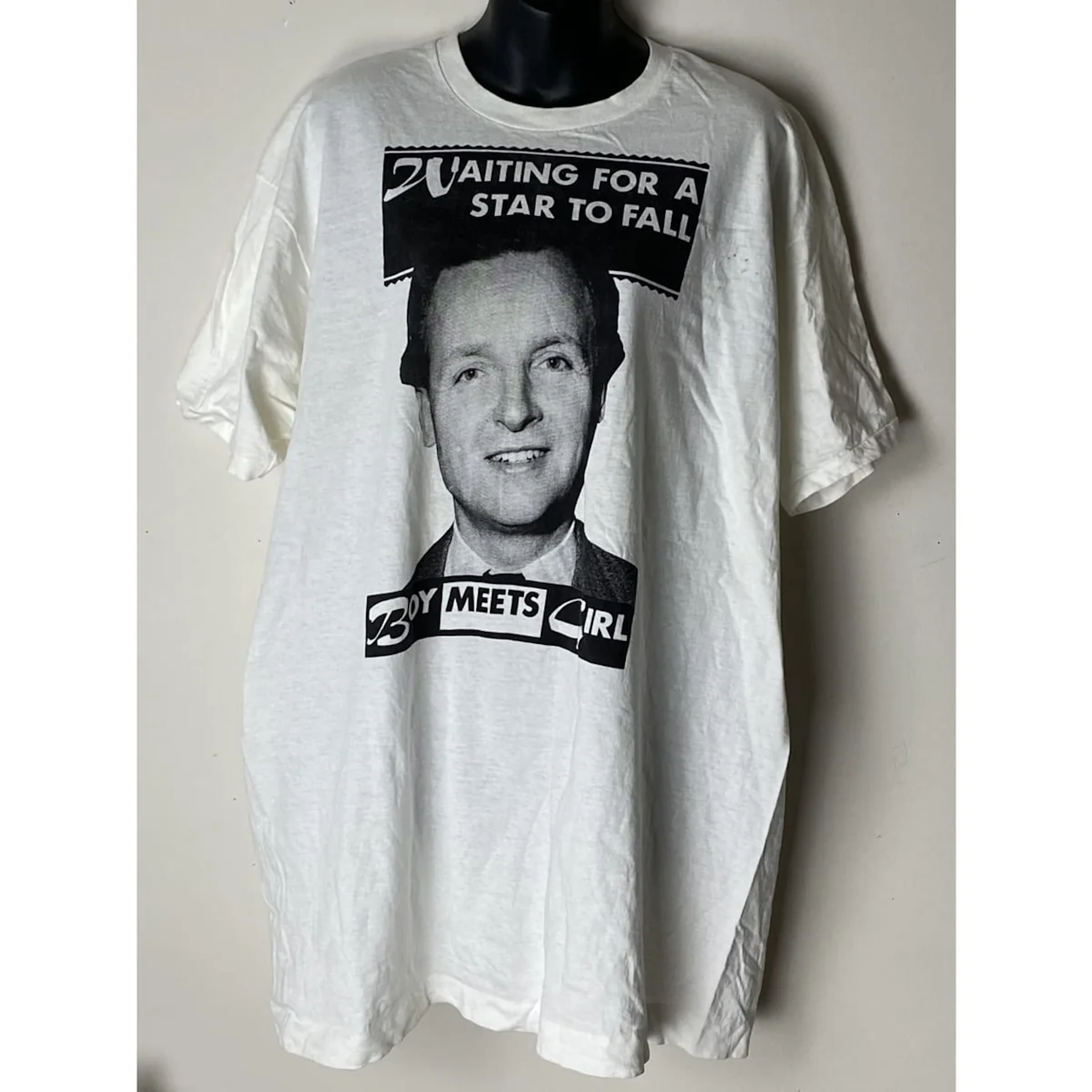 Boy Meets Girl Waiting For A Star To Fall 1980s Vintage T-shirt