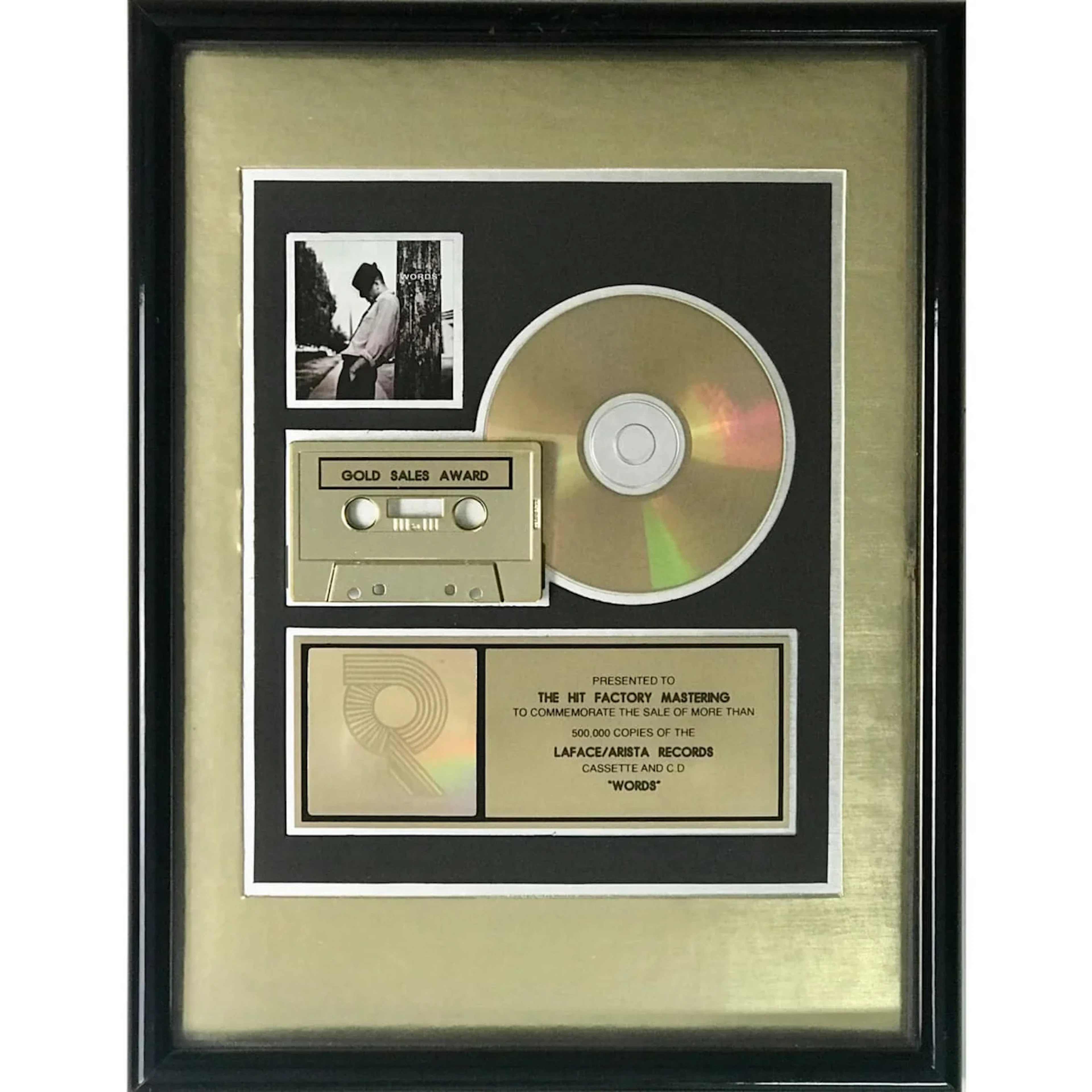 Tony Rich Project Words RIAA Gold Album Award