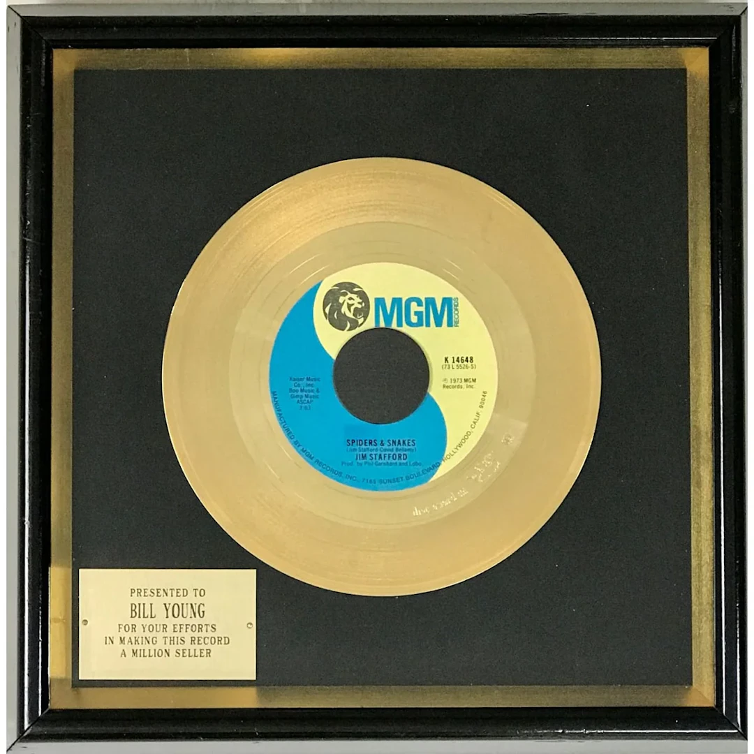 Jim Stafford "Spiders & Snakes" 1974 Disc Award Ltd - RARE