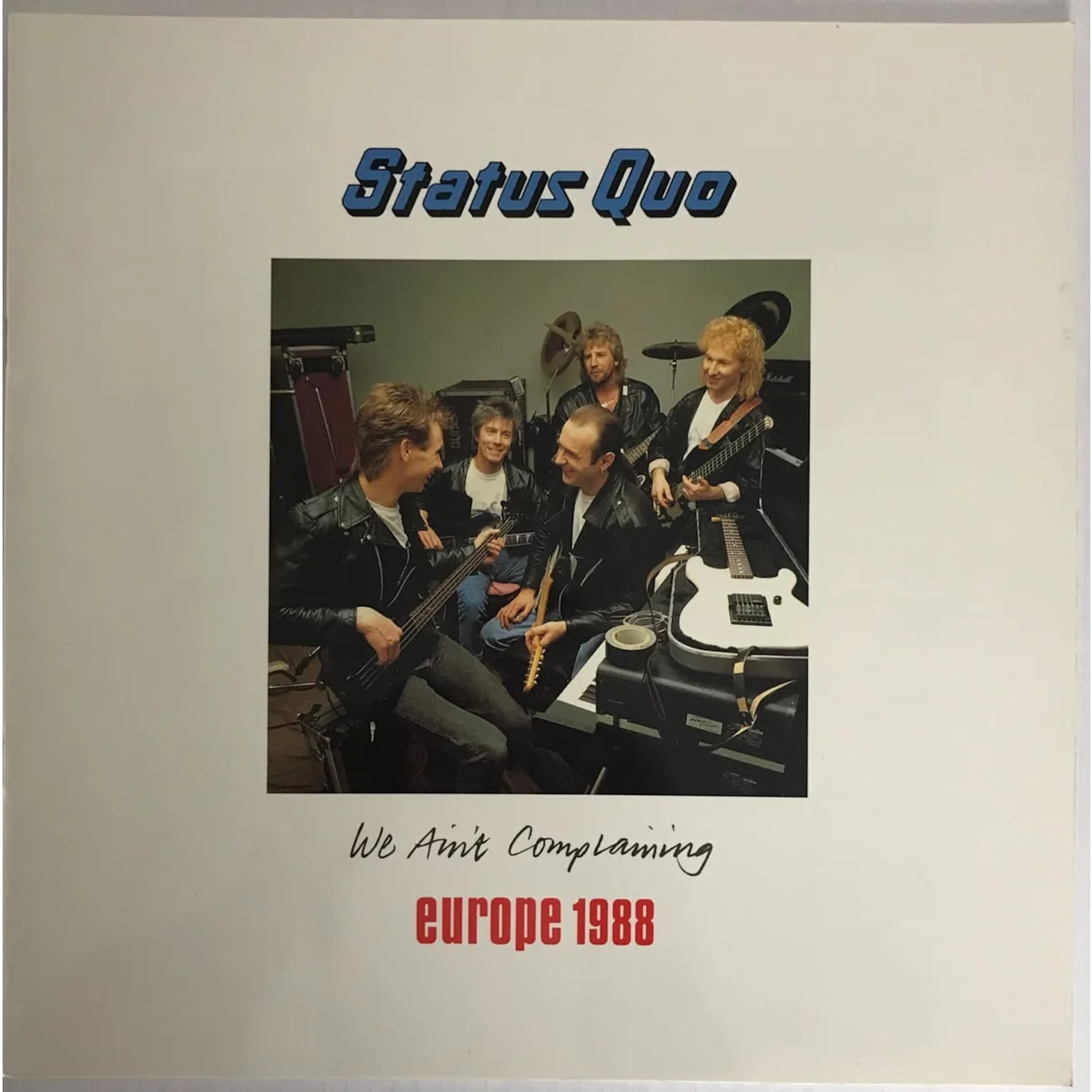 Status Quo 1988 Europe Tour Concert Program