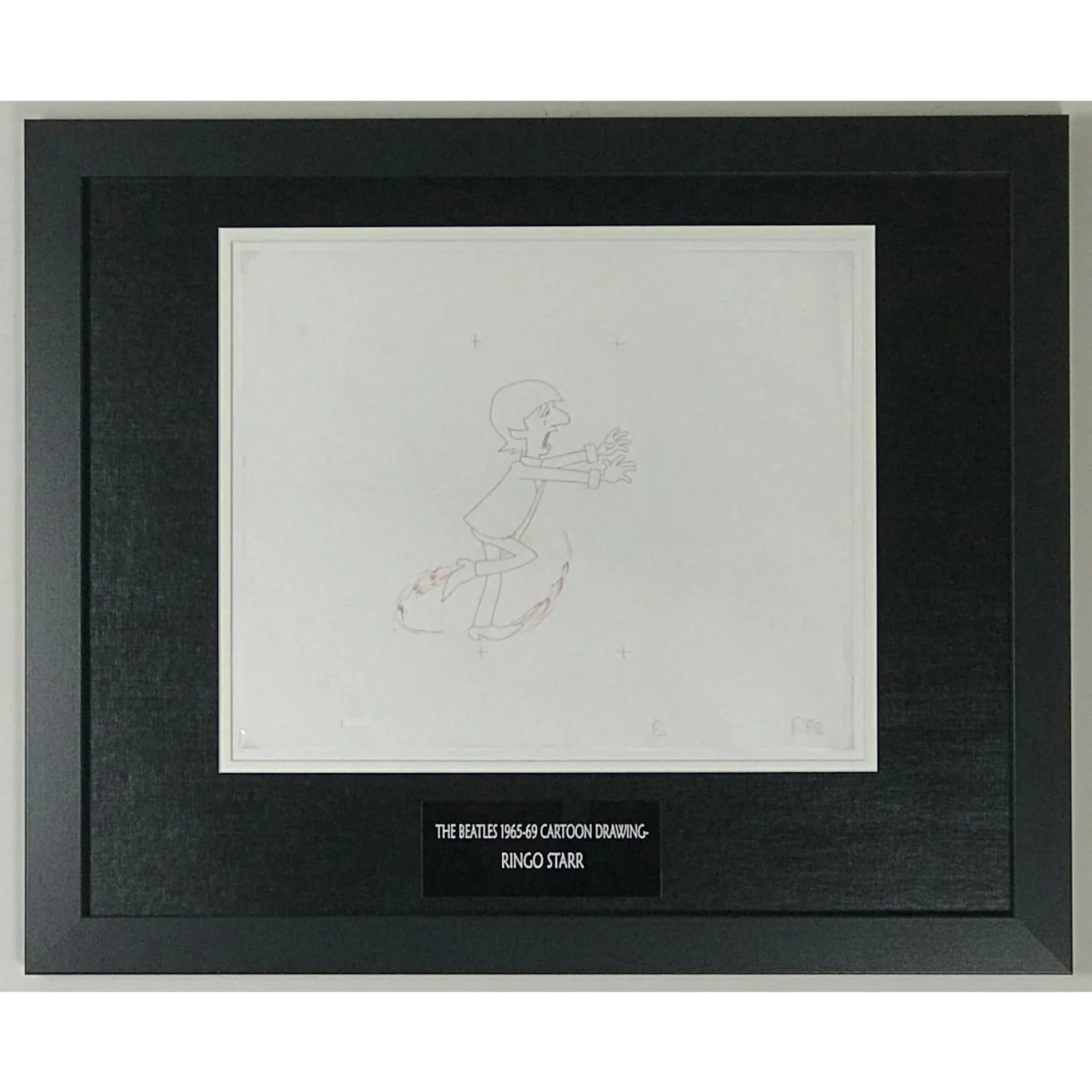 Beatles 1965-69 Cartoon - Framed Original Animation Cel Ringo Starr