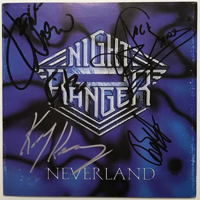 Night Ranger Neverland CD Booklet Signed By Original Group