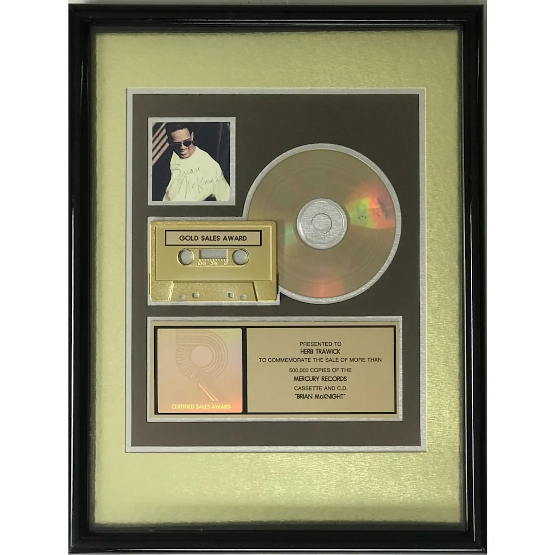 Brian McKnight debut RIAA Gold Album Award