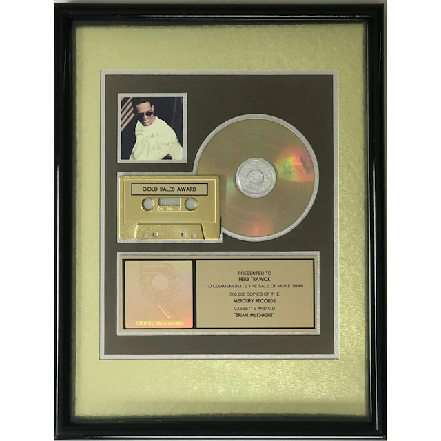 Brian McKnight debut RIAA Gold Album Award