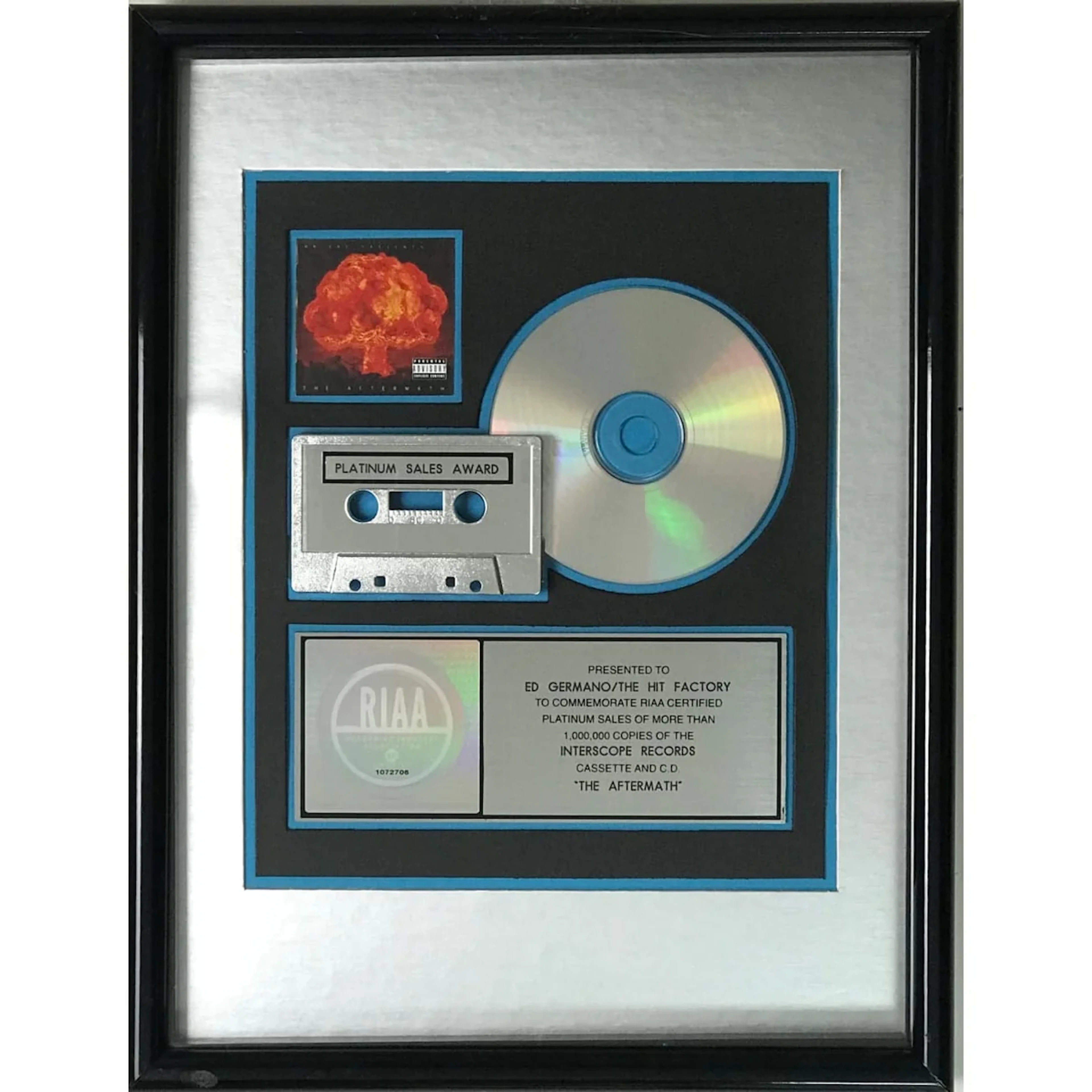 Dr. Dre Presents... The Aftermath RIAA Platinum Album Award