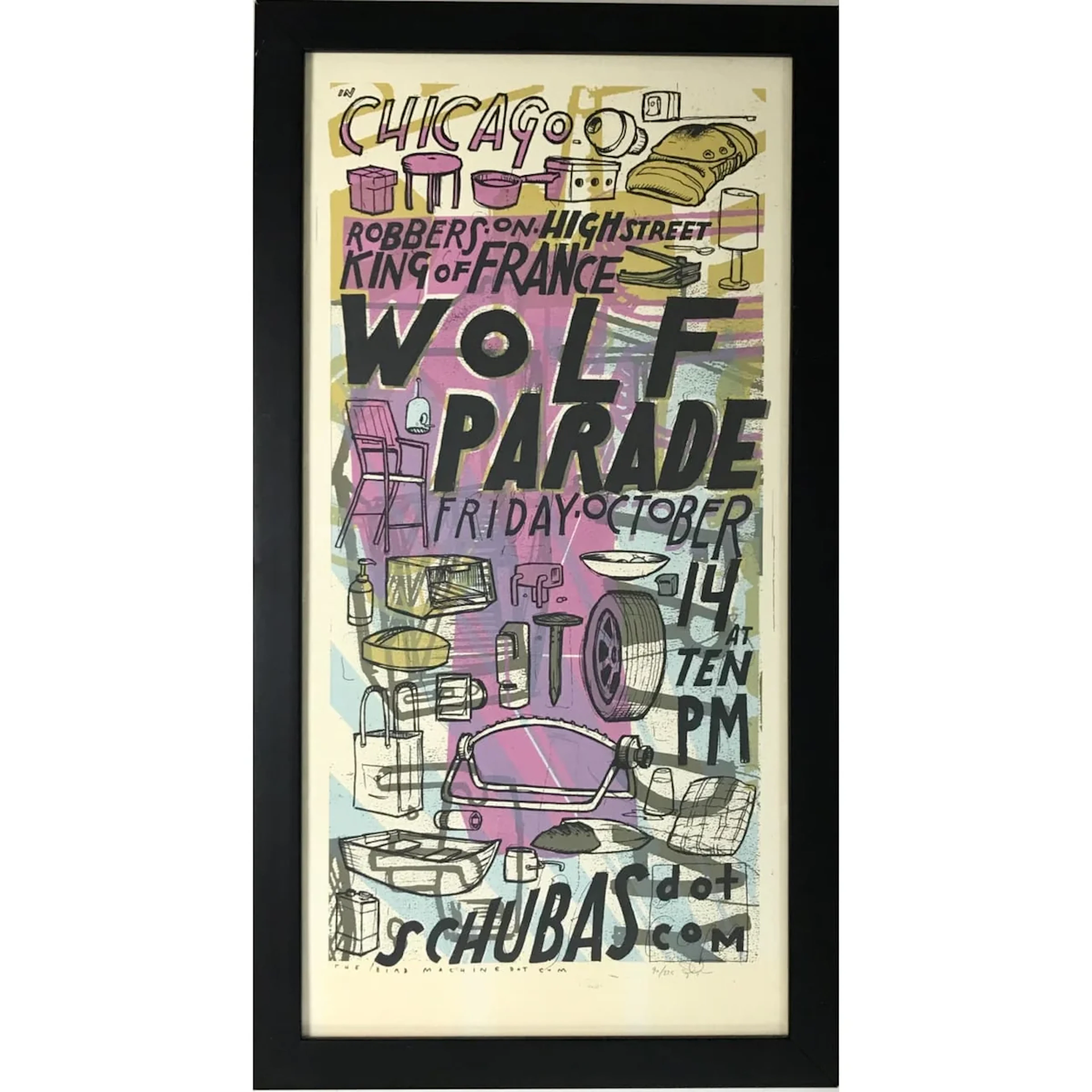 Wolf Parade 2005 Limited Edition Concert Poster - Framed