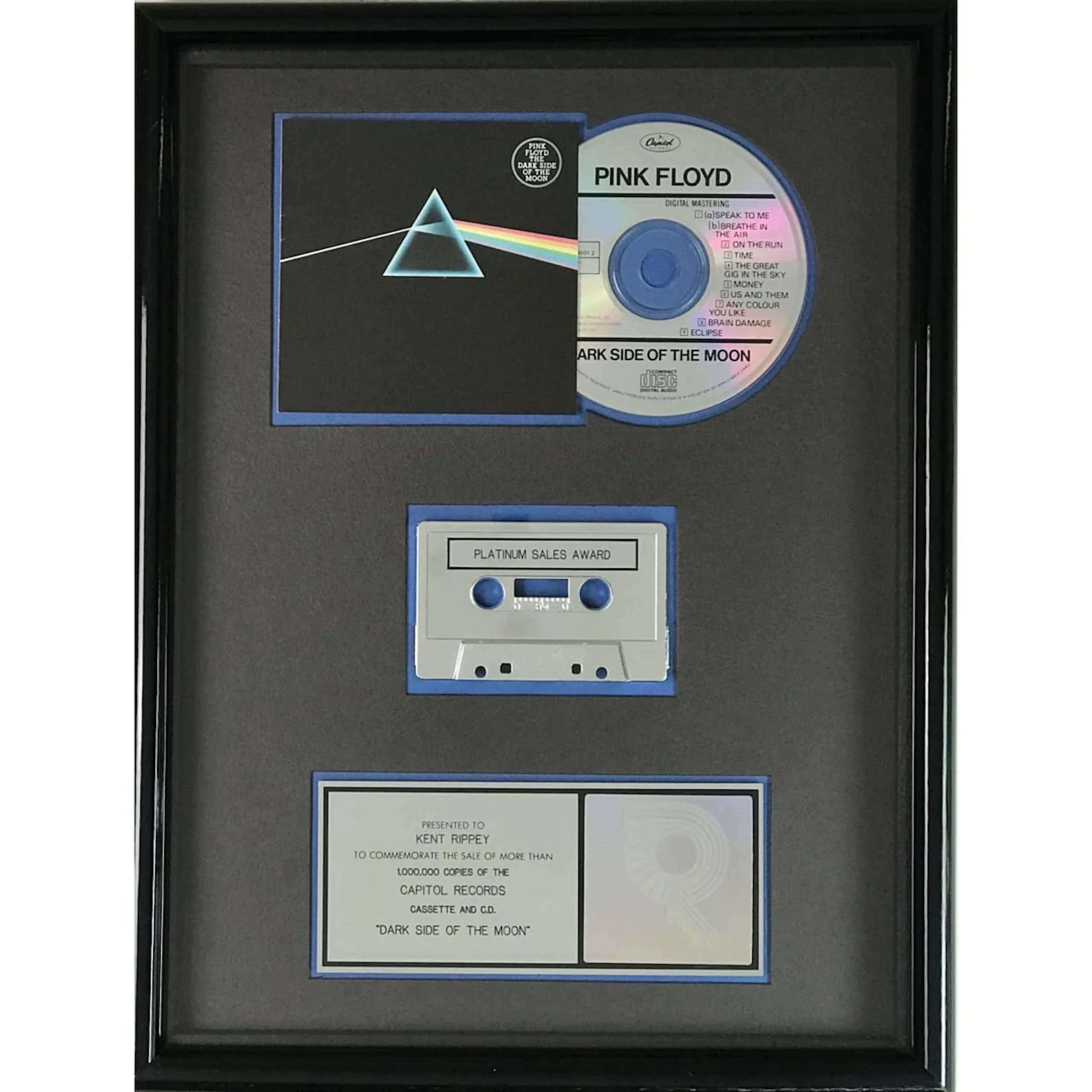 Pink Floyd Dark Side Of The Moon RIAA Platinum Album Award