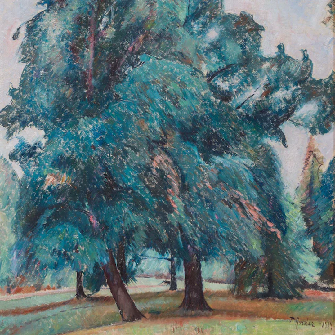 Ture Ander - Landscape with Trees, 1914
