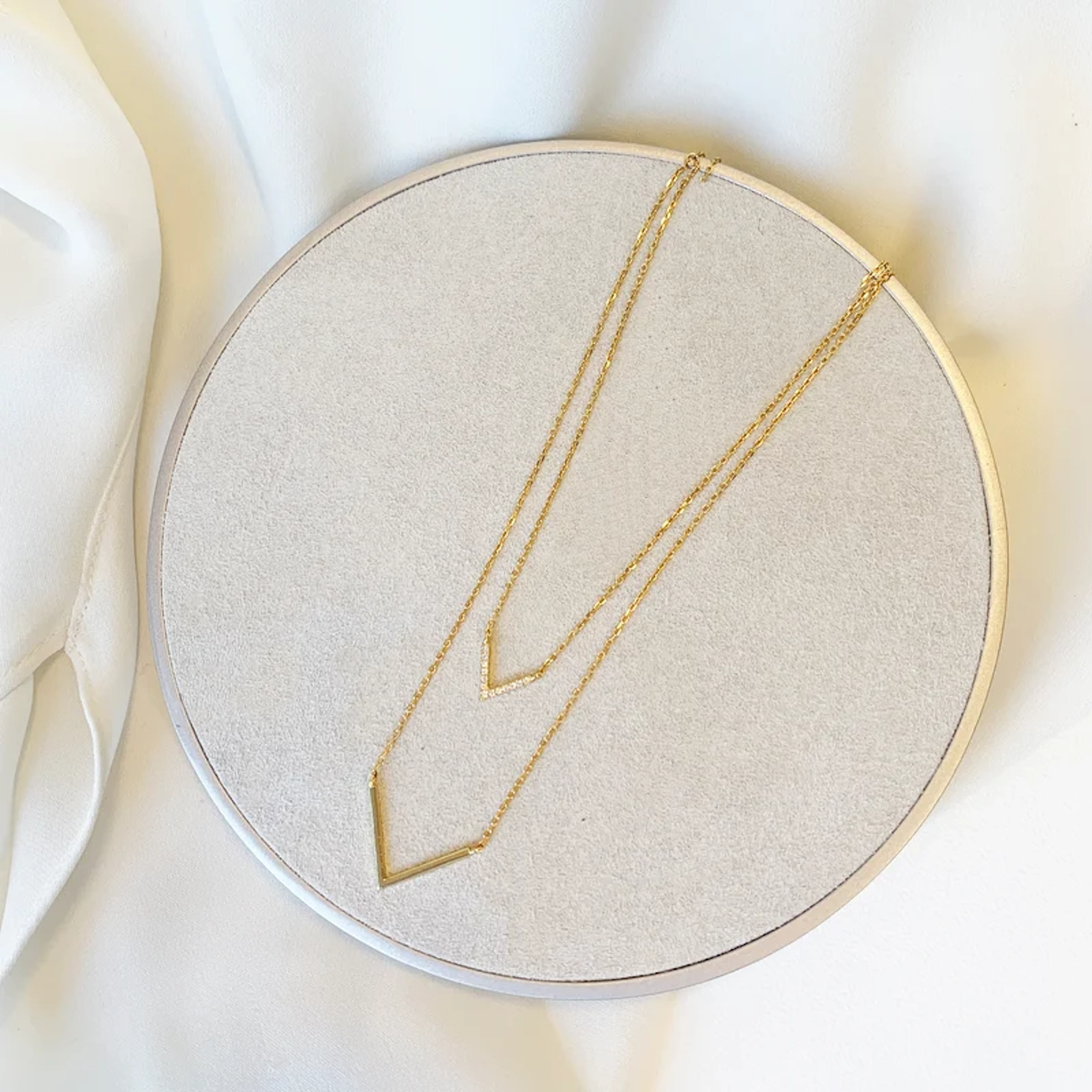 Layered V Necklace