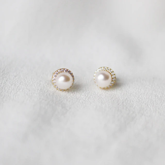 18K Gold Plated Elegant Pearl Earrings