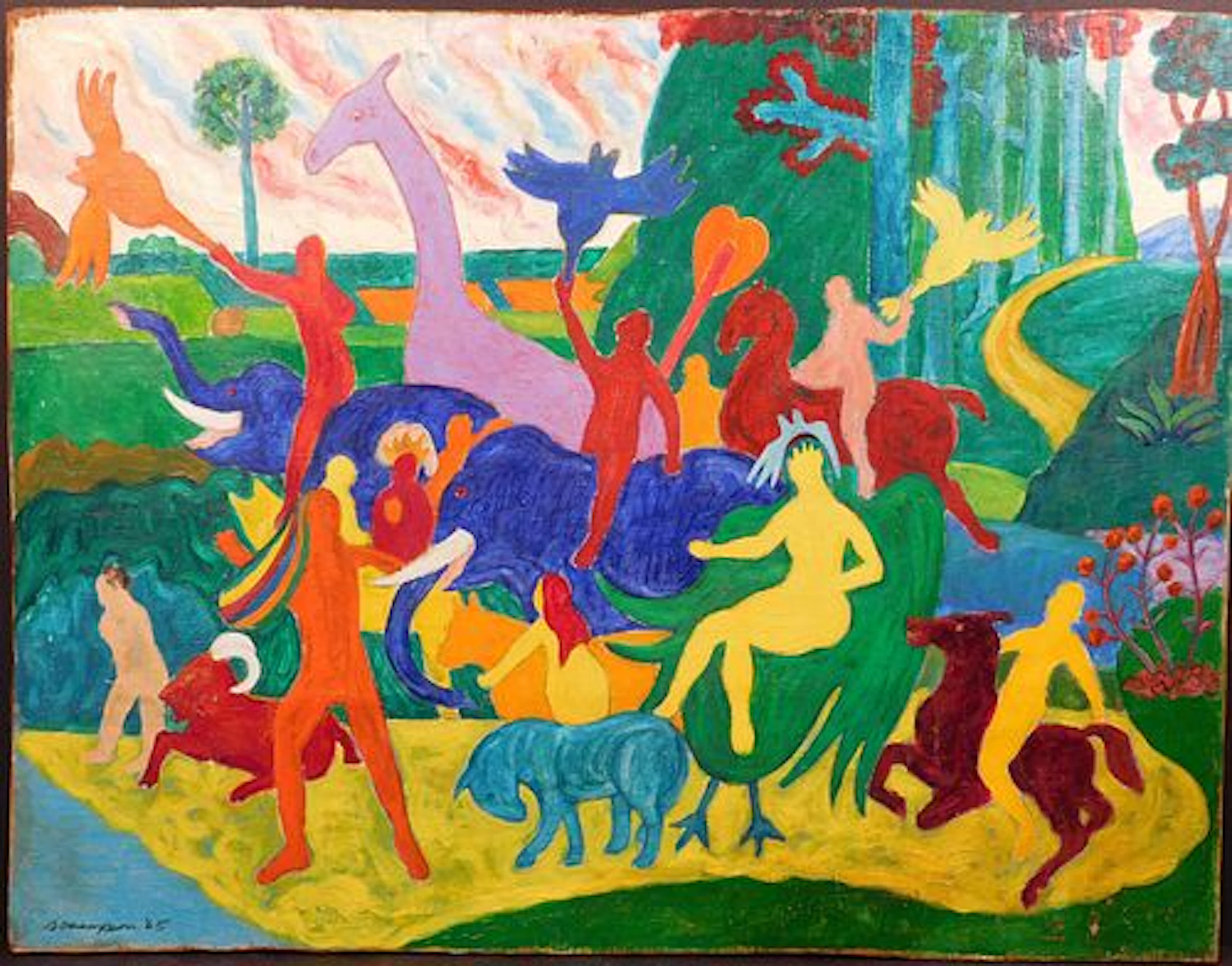 Bob Thompson Attributed: People & Animals 1965