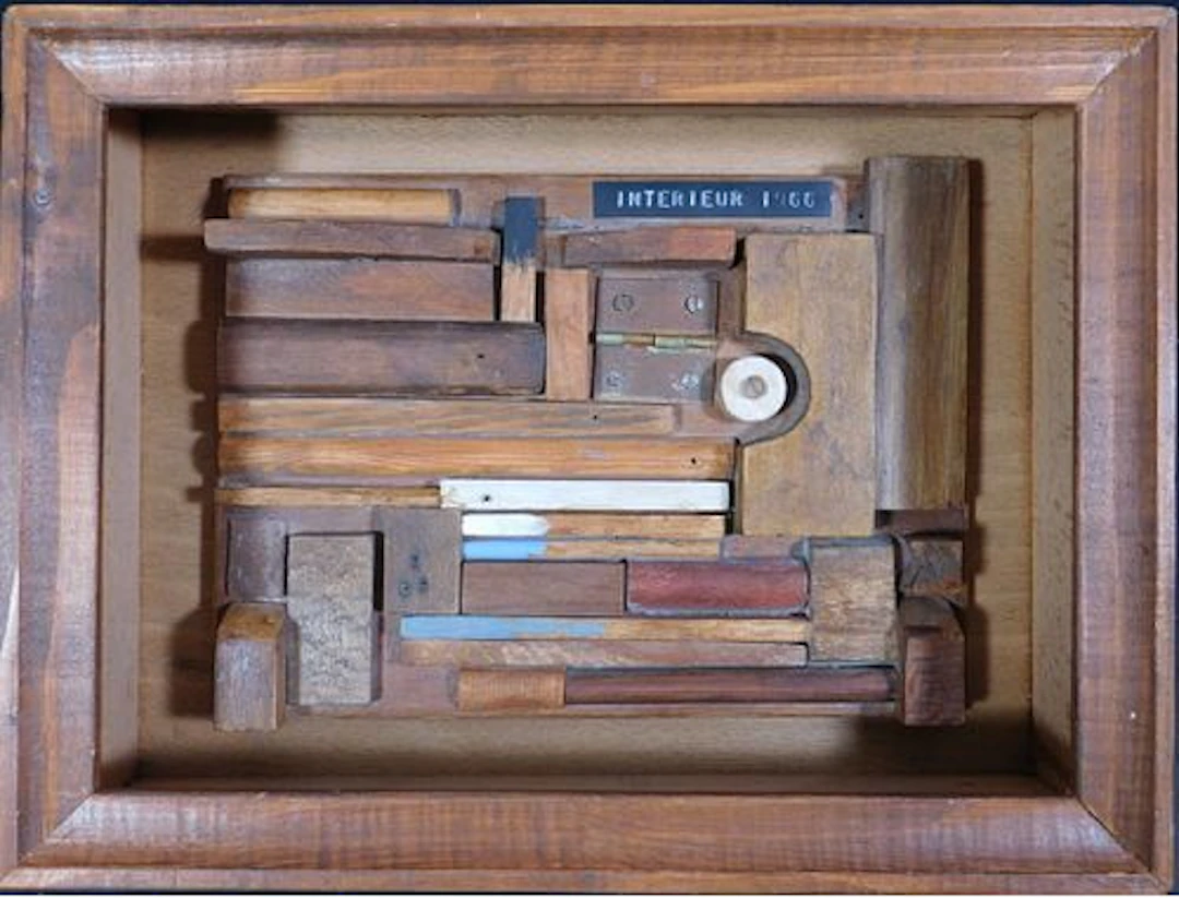 Man Ray Attributed: Interieur, Wooden Collage