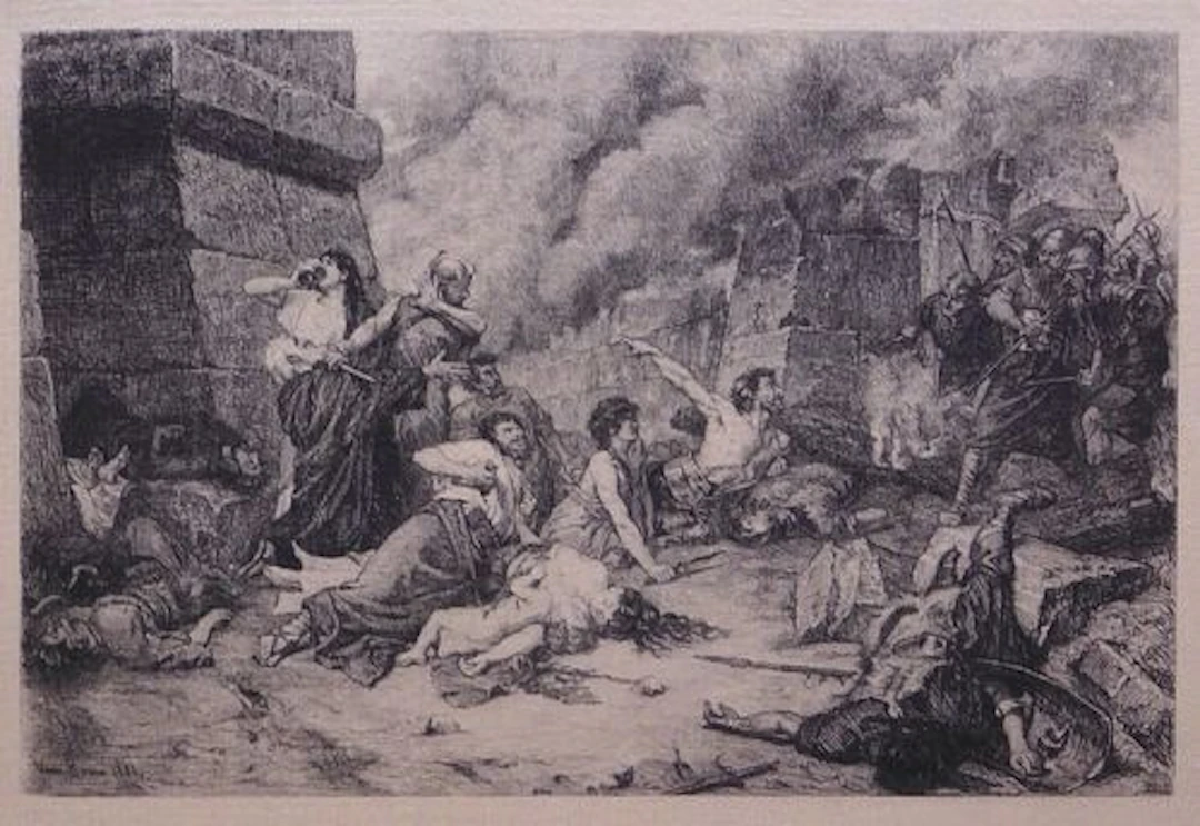 Classical Scene on Silk