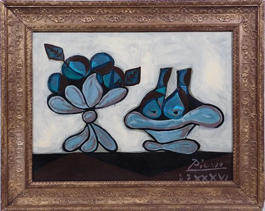 Pablo Picasso: After/Manner of: Dish of Pears