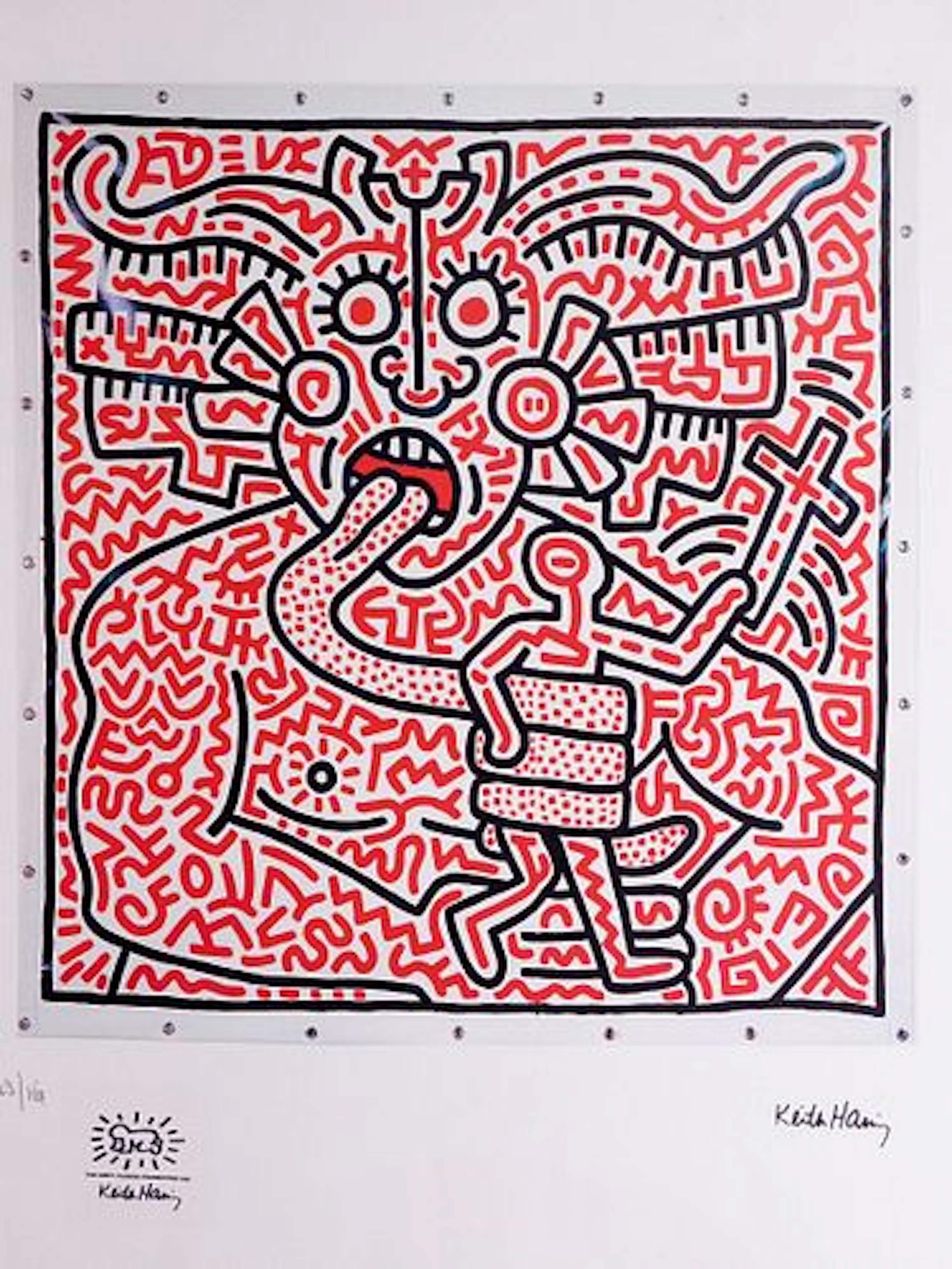 Keith Haring, After: Medusa