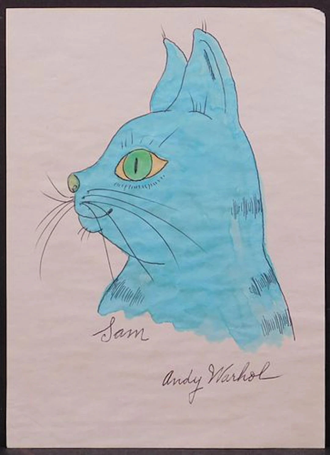 Andy Warhol, attributed: Sam The Cat