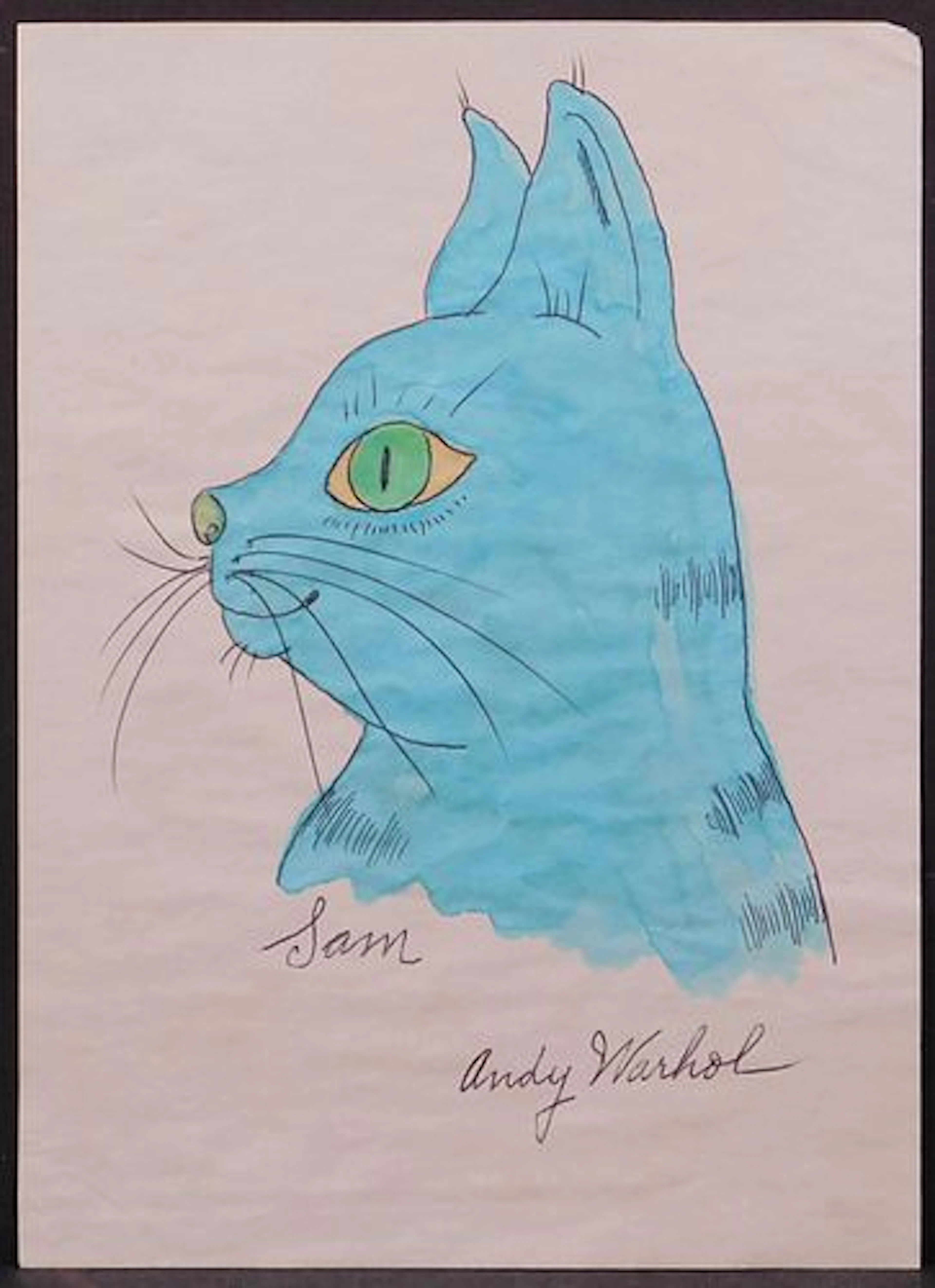 Andy Warhol, attributed: Sam The Cat