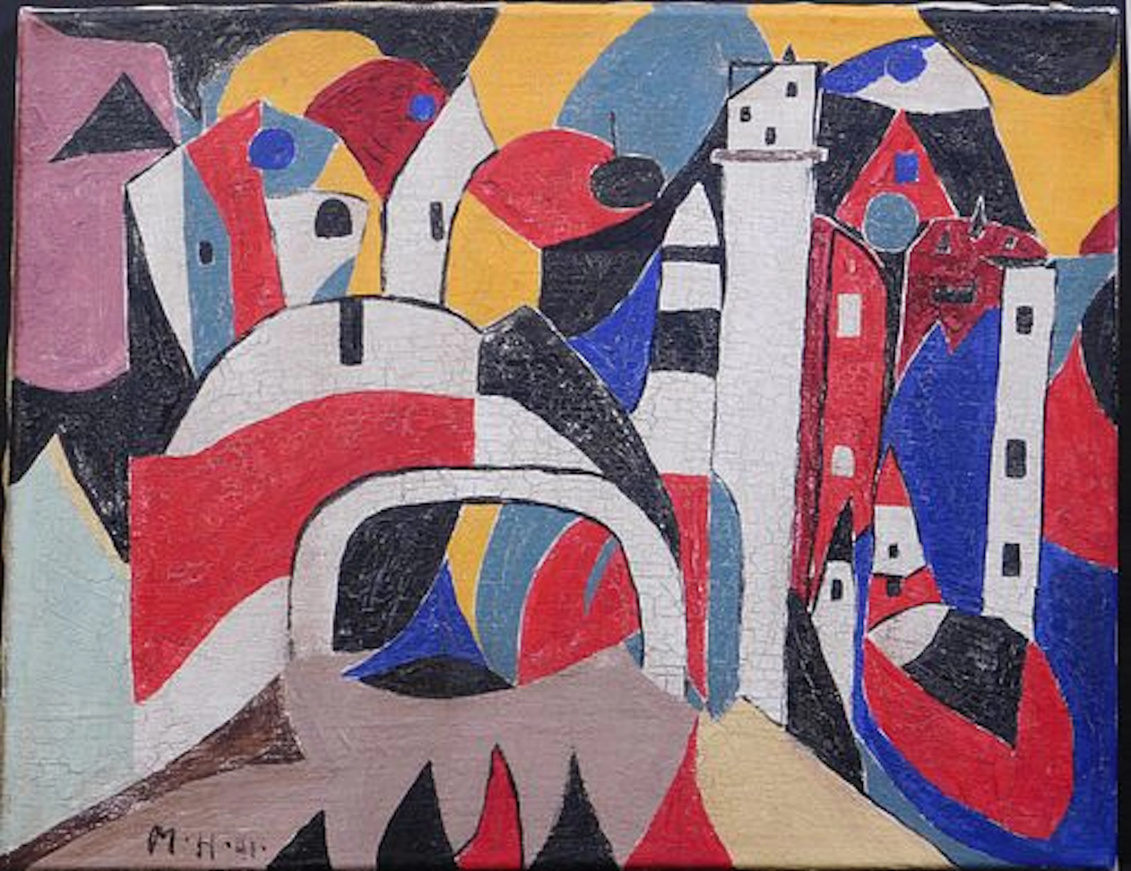 Manner of Marsden Hartley: Abstracted City