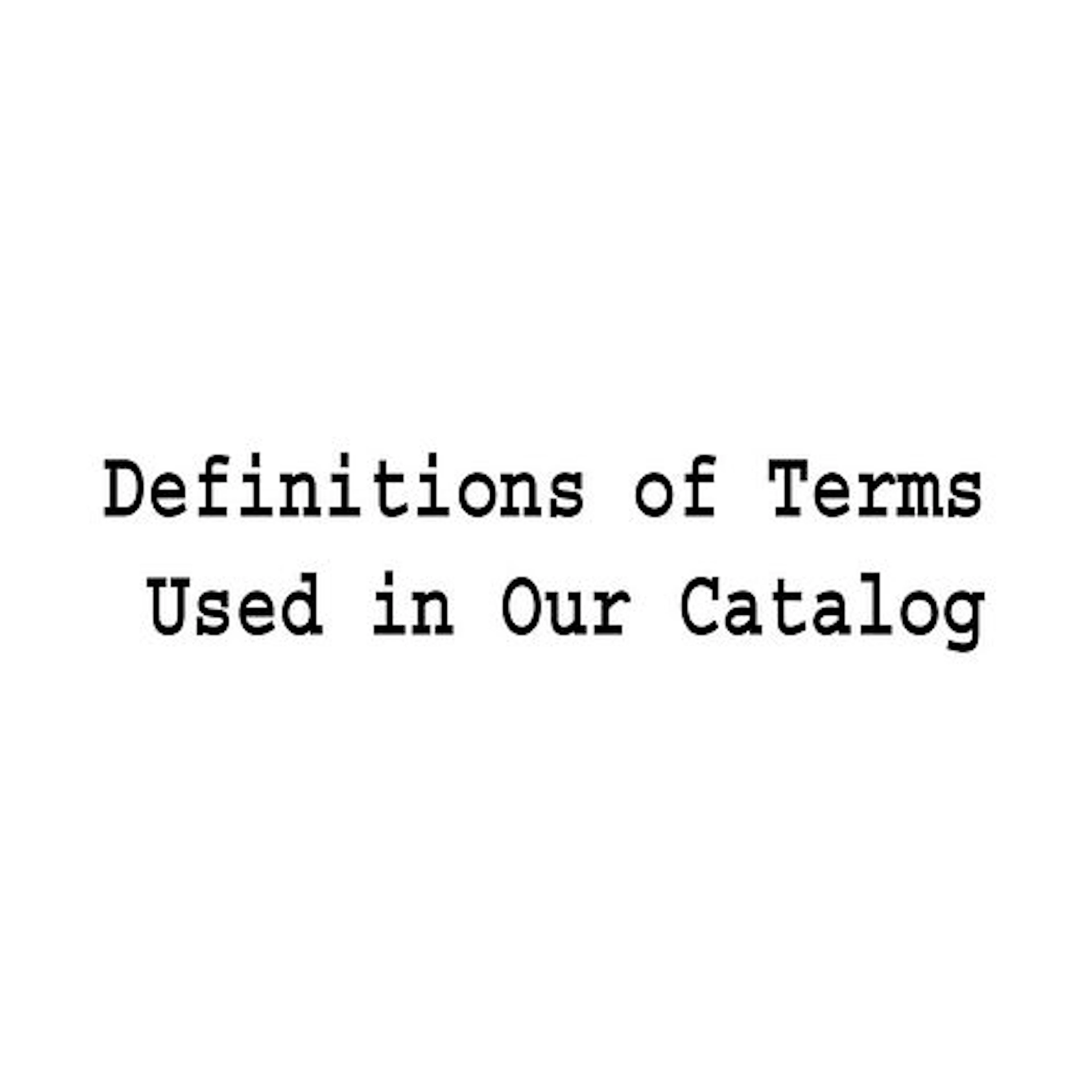 Definitions