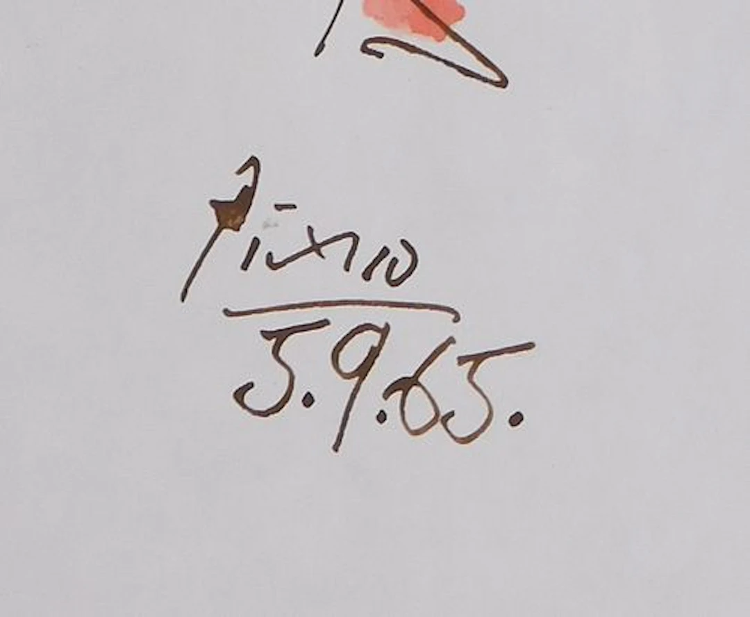 Pablo Picasso Attributed: Red Dancer