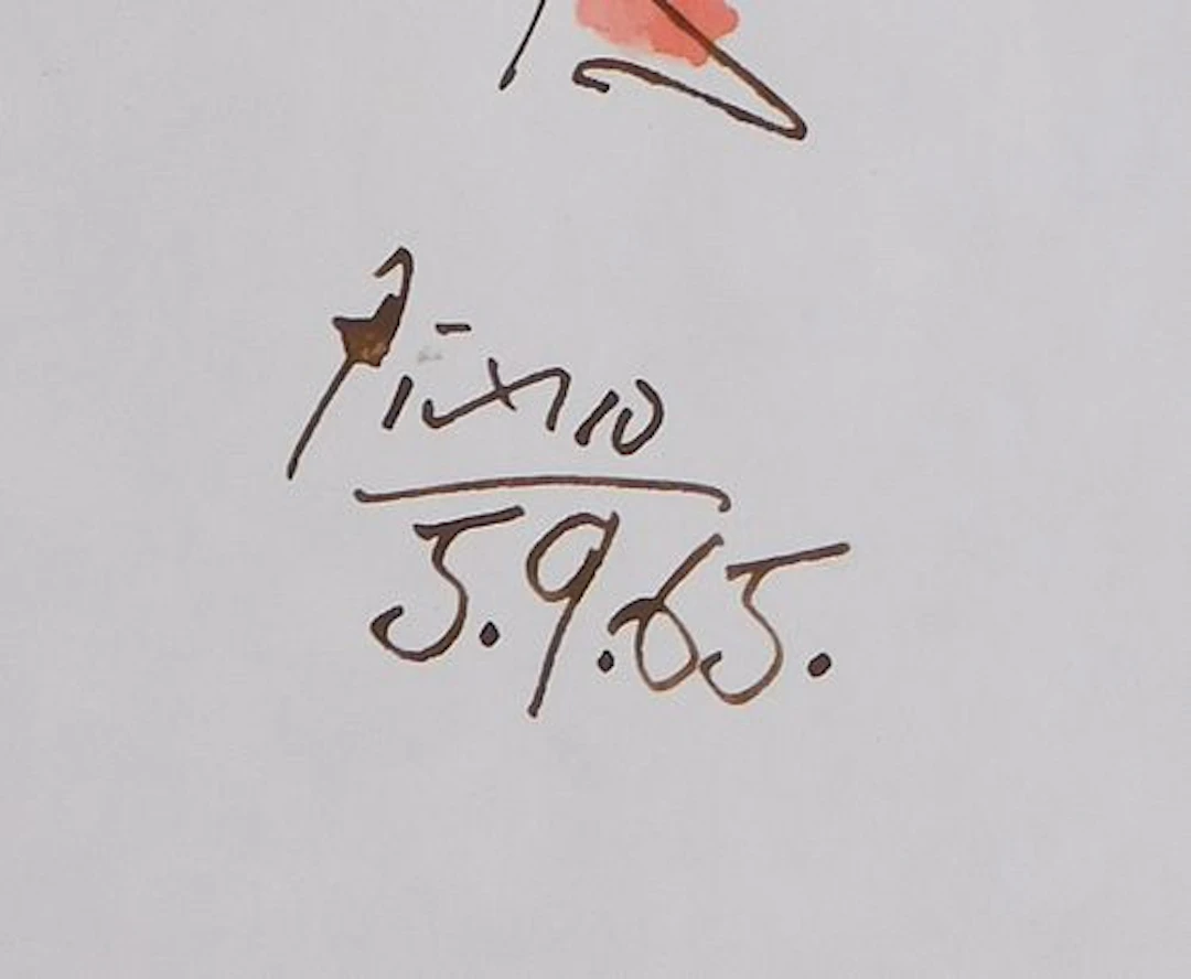 Pablo Picasso Attributed: Red Dancer